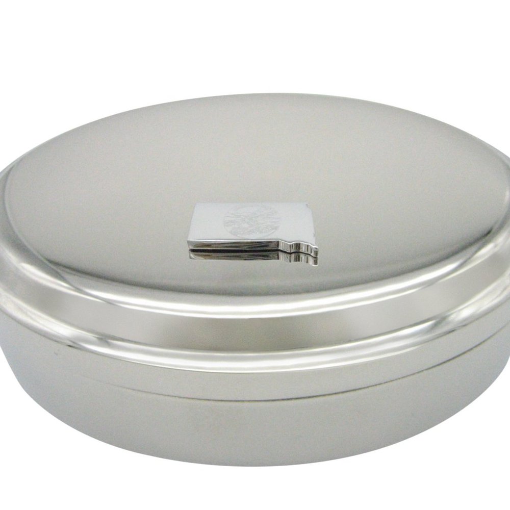 South Dakota Map Shape And Flag Design Jewelry Box